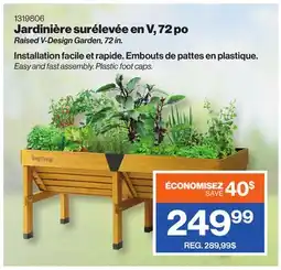 Patrick Morin Raised V-Design Garden, 72 in offer