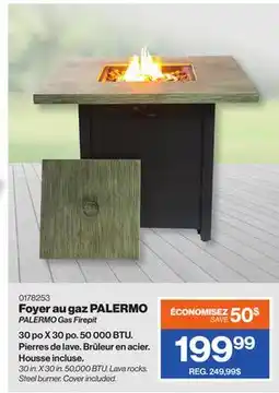 Patrick Morin PALERMO Gas Firepit offer