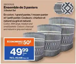 Patrick Morin 3 Basket Set offer