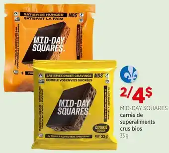 Avril Carrés de superaliments crus bios offer