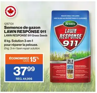 Patrick Morin LAWN RESPONSE 911 Grass Seeds offer