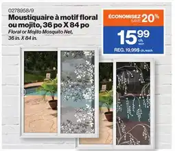 Patrick Morin Floral or Mojito Mosquito Net, 36 in. X 84 in offer