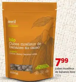 Avril Cubes moelleux de bananes bios offer