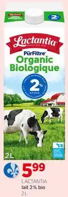 Avril Lait 2% bio offer