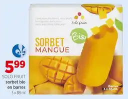 Avril Sorbet bio en barres offer