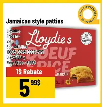 Mayrand Jamaican style patties Lloydies offer