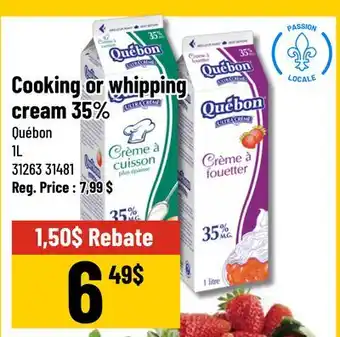 Mayrand Québon Cooking or whipping cream 35% Quebec offer