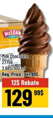 Mayrand Cone Chocolate Dip 5 L McLean offer