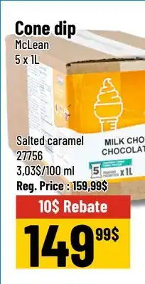 Mayrand Cone Dip Salted Caramel 5 L McLean offer