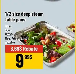 Mayrand 1/2 size deep steam table pans offer