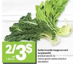 L'Intermarché BETTE À CARDE ROUGE OU VERT OU PISSENLIT offer
