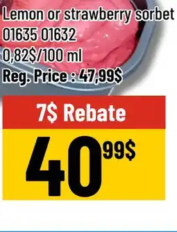 Mayrand Sorbet or gelato SAVO 5L Quebec offer