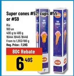 Mayrand Super cones #57, cups #55 or #59 offer