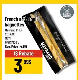 Mayrand French artisanal baguettes Mayrand CHEF 2 x 350g offer