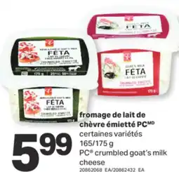 L'Intermarché FROMAGE DE LAIT DE CHÈVRE ÉMIETTÉ, 165/175 G offer