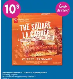 L'Intermarché PIZZA A CROUTE ÉPAISSE LA CARRÉE AU PEPPERONI, 648/678 G offer