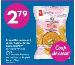 L'Intermarché CROUSTILLES ONDULÉES À SAVEUR KORMA, SAVEUR DU MONDE, 200 G offer