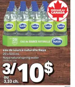 L'Intermarché EAU DE SOURCE NATURELLE NAYA, 20 x 500 ML offer