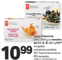 L'Intermarché HORS-D'ŒUVRES, 340 - 400 G OU MOULES DE L'Î.-P.-É. 907 G offer