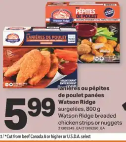 L'Intermarché LANIÈRES OU PÉPITES DE POULET PANÉES SURGELÉES, 800 G offer