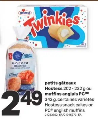 L'Intermarché PETITS GÂTEAUX, 202-232 G OU MUFFINS ANGLAIS, 342 G offer