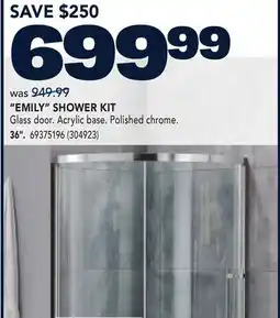 RONA EMILY SHOWER KIT 36 offer