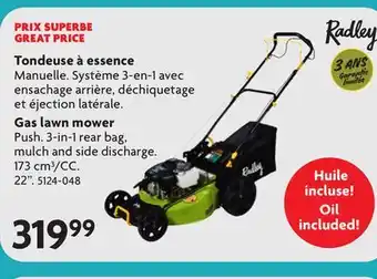 Home Hardware RADLEY Gas lawn mower offer
