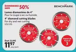 Home Hardware BENCHMARK 4 diamond cutting blades offer
