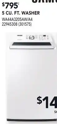 RONA 5 CU. FT. WASHER offer