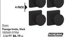 RONA Passage knobs, black offer