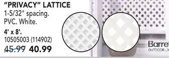 RONA 4' x 8' PRIVACY LATTICE offer