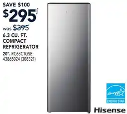 RONA 6.3 CU. FT. COMPACT REFRIGERATOR offer