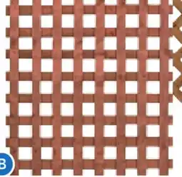 RONA treated wood and cedar lattices 1-3/4 x 4' x 8' offer