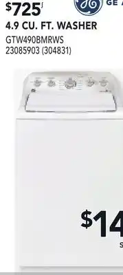 RONA GE 4.9 CU. FT. WASHER offer