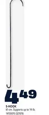 RONA S-HOOK 61-cm. Supports up to 14-lb offer