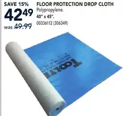 RONA FLOOR PROTECTION DROP CLOTH 40 x 45 offer