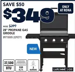 RONA LAFLAMME & CO 28 PROPANE GAS GRIDDLE offer