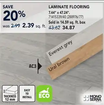 RONA LAMINATE FLOORING offer