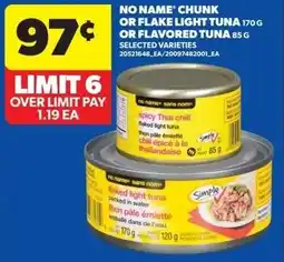 Real Canadian Superstore No name chunk or flake light tuna or flavored tuna offer
