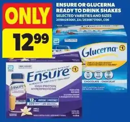 Real Canadian Superstore Ensure or glucerna ready to drink shakes offer