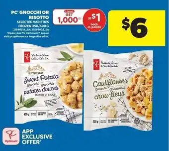 Real Canadian Superstore PC gnocchi or risotto offer