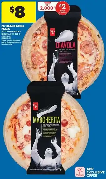 Real Canadian Superstore PC black label pizza offer