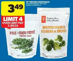 Real Canadian Superstore PC frozen vegetables offer