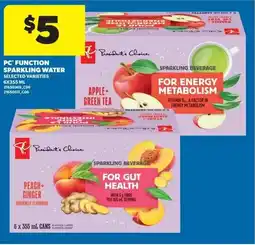 Real Canadian Superstore PC function sparkling water offer