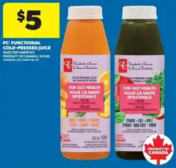 Real Canadian Superstore PC functional cold-pressed juice offer