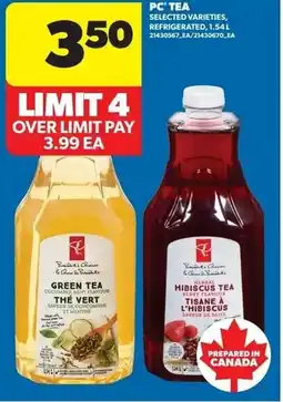 Real Canadian Superstore PC tea offer