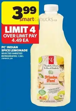 Real Canadian Superstore PC indian spice lemonade offer
