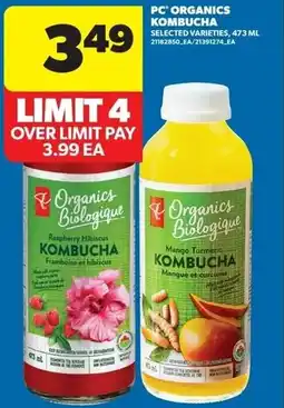 Real Canadian Superstore PC organics kombucha offer