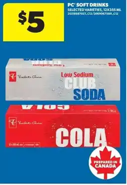 Real Canadian Superstore PC soft drinks offer
