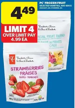 Real Canadian Superstore PC frozen fruit offer
